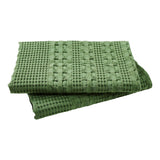 Waffle Weave Olive Green Pillow Cover Set of 2-Lange General Store