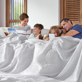 Waffle Weave White Blanket-Lange General Store
