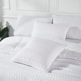 Waffle Weave White Pillow Cover Set of 2-Lange General Store