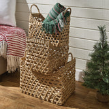 Water Hyacinth Basket Set of 3-Lange General Store