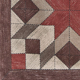 Weathered Barnboard Block Table Runner 54"-Lange General Store