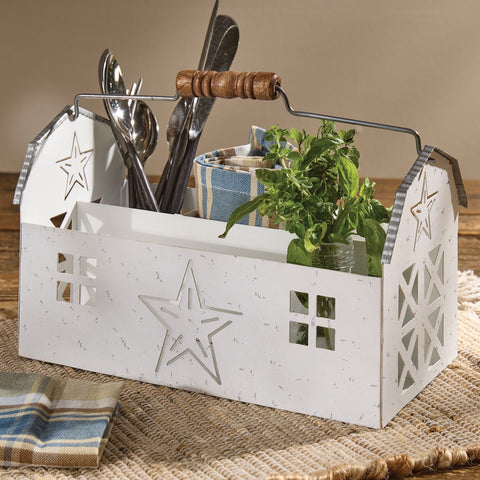 White Barn Utensil Caddy-Lange General Store