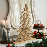 Winter Wonder Brushed Gold Wooden Trees-Lange General Store