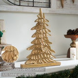 Winter Wonder Brushed Gold Wooden Trees-Lange General Store