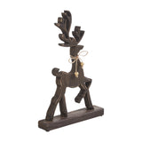 Woodland Winter Dark Wooden Reindeers-Lange General Store