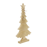 Yuletide Glow Brushed Gold Wooden Tree-Lange General Store