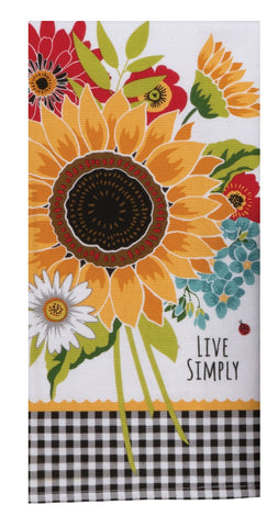 Sunflower Charm Terry Towel-Lange General Store