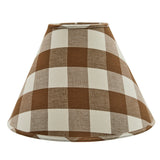 Dorset Lantern Lamp with Buffalo Brown Check Shade