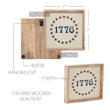 1776 Stars Wooden Sign-Lange General Store