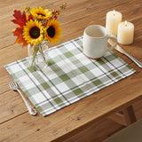 Hayson Sage Plaid Placemats Set of 4