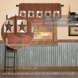 Rustic Star Patch Block Valance