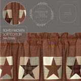 Rustic Star Patch Block Valance