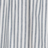 Farmstead Blue Ticking Stripe Door Panel Curtain