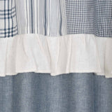 Farmstead Blue Patchwork Panel Curtains