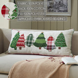 Red and Green Applique Tree Pillow-Lange General Store