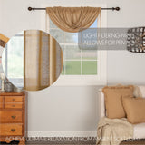Baxter Burlap Natural Balloon Valance