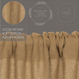 Baxter Burlap Natural Balloon Valance