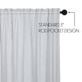 Farmstead Blue Ticking Stripe Shower Curtain