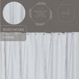 Farmstead Blue Ticking Stripe Shower Curtain