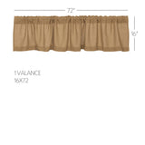 Baxter Burlap Natural Valance
