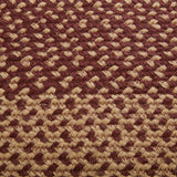 Bedford Burgundy Tan Collection Jute Rugs - Rectangle