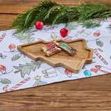 Christmas Wood Tree Snack Tray