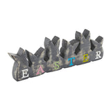 Bunny Hop Wooden Easter Sign w/ 6 Bunny Silhouettes