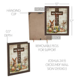 Bunny Hop Joshua 24:15 Cross Wall Sign