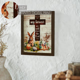 Bunny Hop Joshua 24:15 Cross Wall Sign