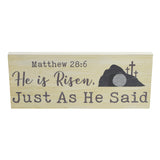 Celebrate Grace He Is Risen Just As He Said Wall Sign