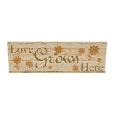 Spring In Bloom Love Grows Here w/ Daisies Wall Sign