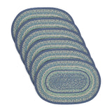 Sea Glass Braided Placemats - Set of 6