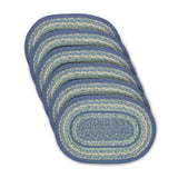 Sea Glass Braided Placemats - Set of 6
