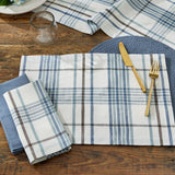 Abby Blue Plaid Napkins-Lange General Store