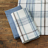 Abby Blue Plaid Napkins-Lange General Store