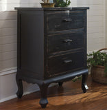 Accent Table Aged Black-Lange General Store