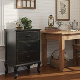 Accent Table Vintage Black-Lange General Store