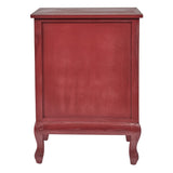 Accent Table Aged Red-Lange General Store