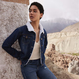 Addy Fleece Lined Denim Jacket-Lange General Store