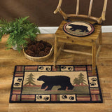 Adirondack Bear Hooked Rug-Lange General Store