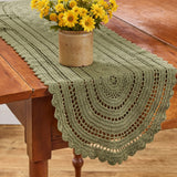 Allison Table Runners - Sage Green-Lange General Store