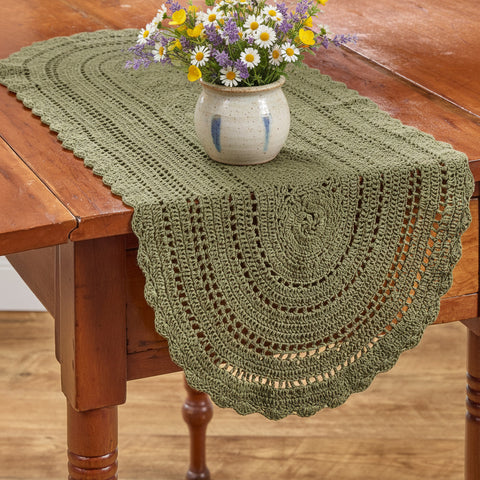 Allison Table Runners - Sage Green-Lange General Store
