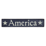 America Blue Wooden Sign-Lange General Store