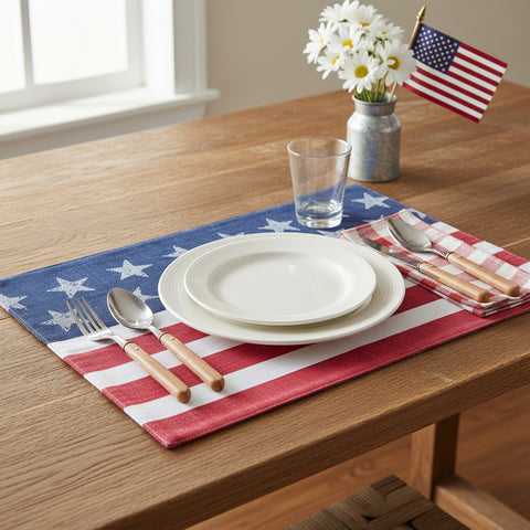 America Jacquard Placemat-Lange General Store