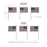 American Flag Picks Set of 3-Lange General Store