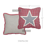 Americana Patch Star Pillow-Lange General Store