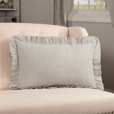 Hatteras Seersucker Blue Ticking Stripe Pillow - 14x22-Lange General Store