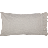 Hatteras Seersucker Blue Ticking Stripe Pillow Cases-Lange General Store