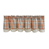 Apricot and Stone Layered Valance-Lange General Store