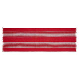 Arendal Red Stripe Fringed Table Runner-Lange General Store